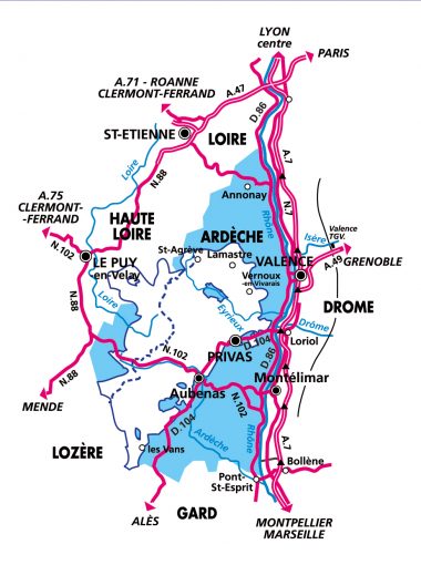 Venir dans les Monts d’Ardèche